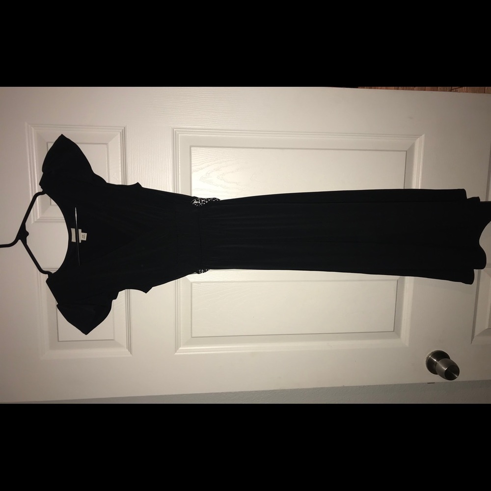 Black knee high dress